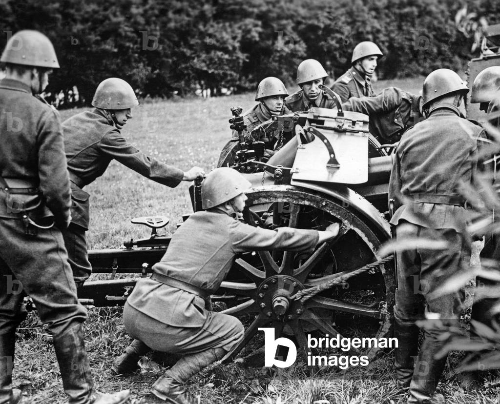 Czech army at Prague, 1938