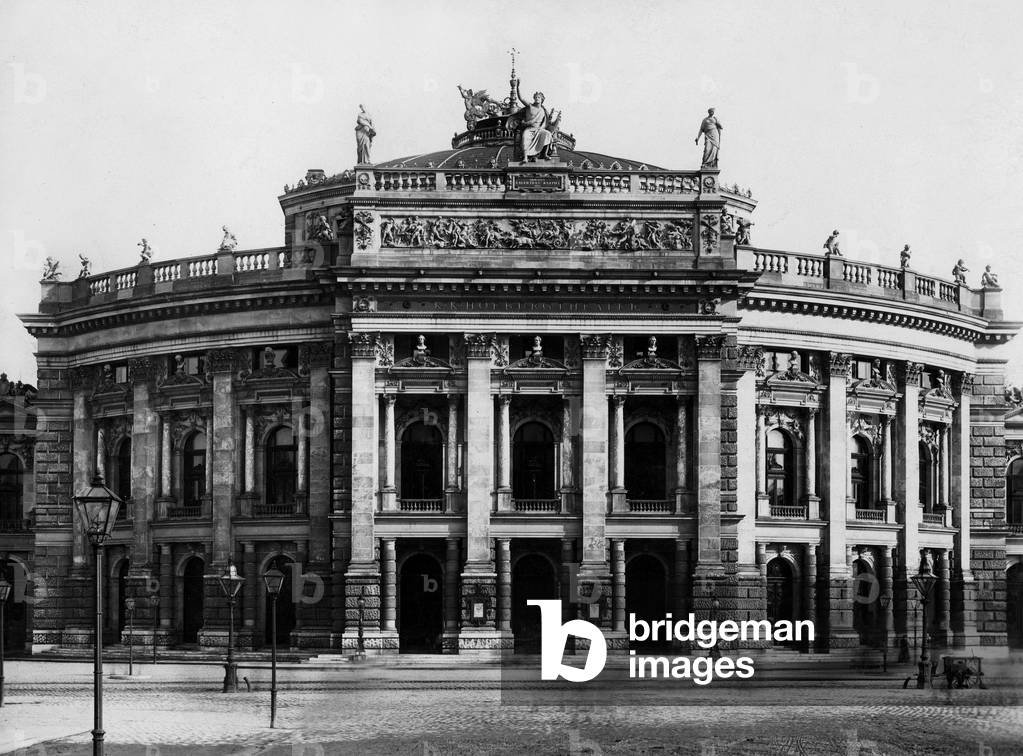 Vienna Burgtheater, 1900 (b/w photo)