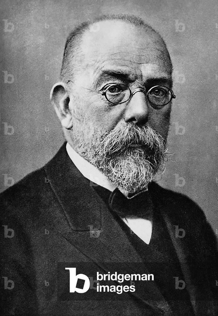 Dr Robert Koch, German bacteriologist (b/w photo)