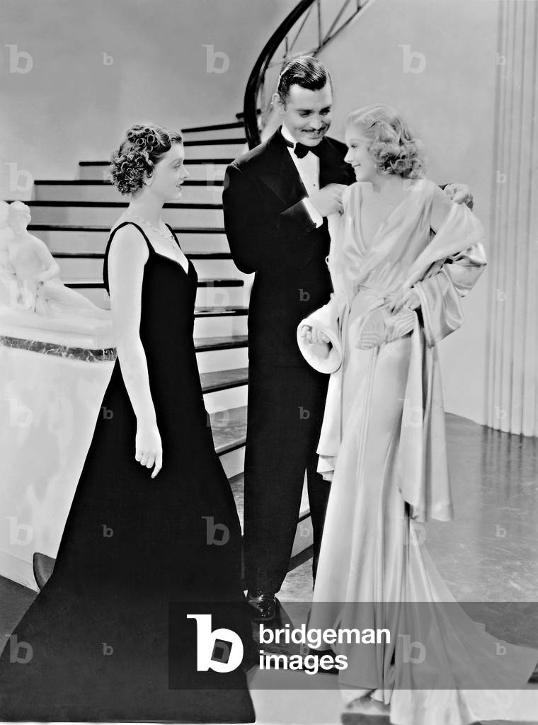 Myrna Loy, Clark Gable and Jean Harlow in 'Wife vs. Secretary', 1935 (b/w photo)