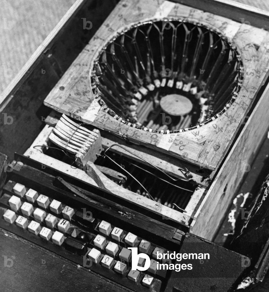 The oldest German typewriter from 1864 (b/w photo)