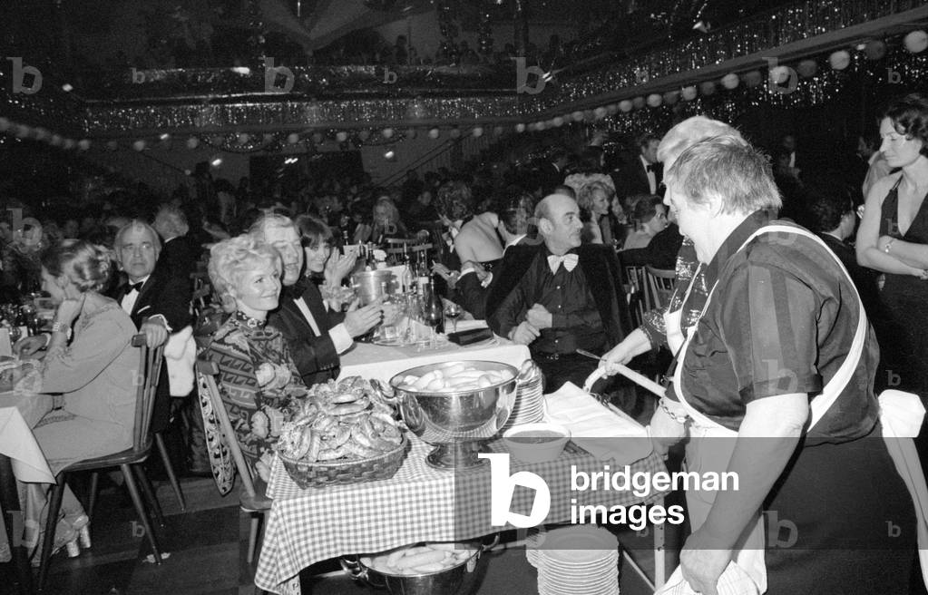 The German Film Ball in Munich, 1974 (b/w photo)