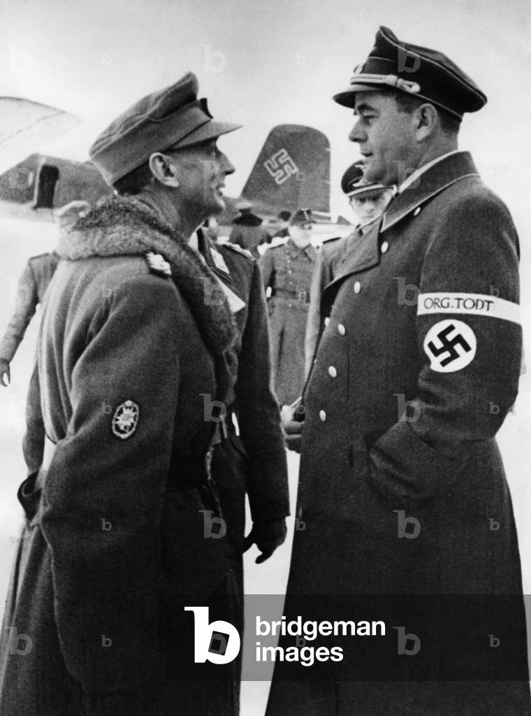 Eduard Dietl with Albert Speer in Norway, 1943