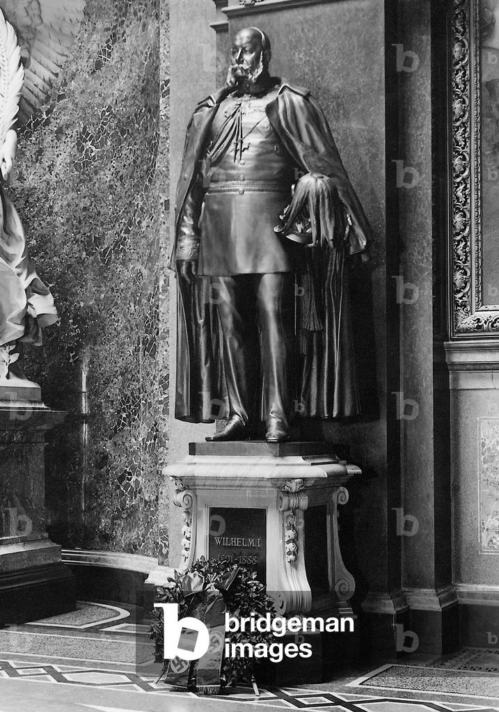 Kaiser Wilhelm memorial, 1938 (b/w photo)