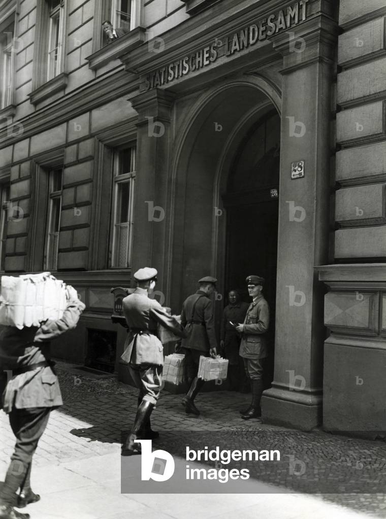 Officials counting votes at the Stahlhelm referendum, 1931