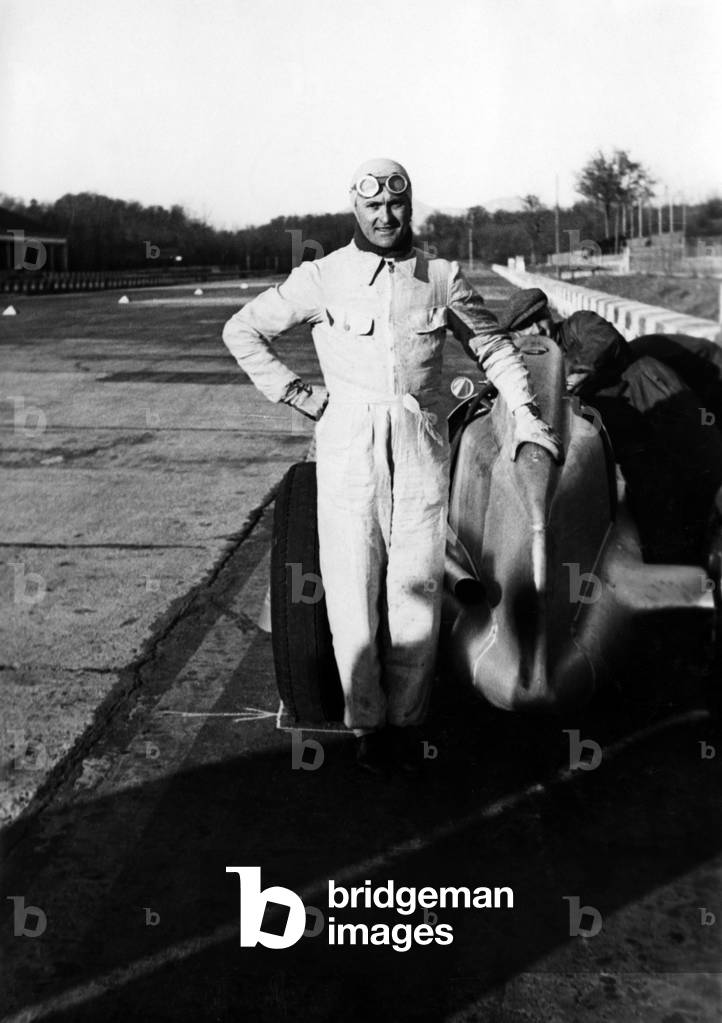 Louis Chiron, racecar driver, Monaco, 1899 (b/w photo)