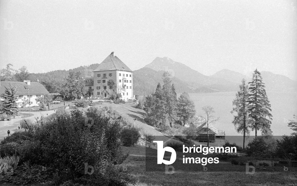 Schloss Fuschl, 1971 (b/w photo)