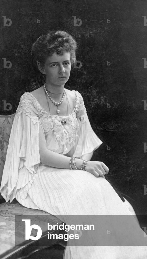 Sophie Charlotte of Oldenburg, turn of the century (b/w photo)