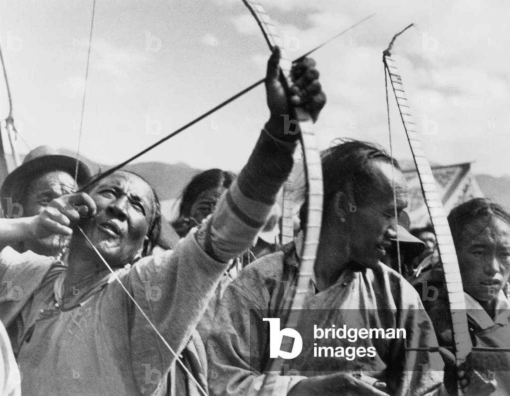 Tibetans, 1938 (b/w photo)