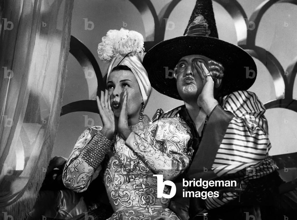 Scene from the film The Adventures of Baron Munchausen, 1943 (b/w photo)