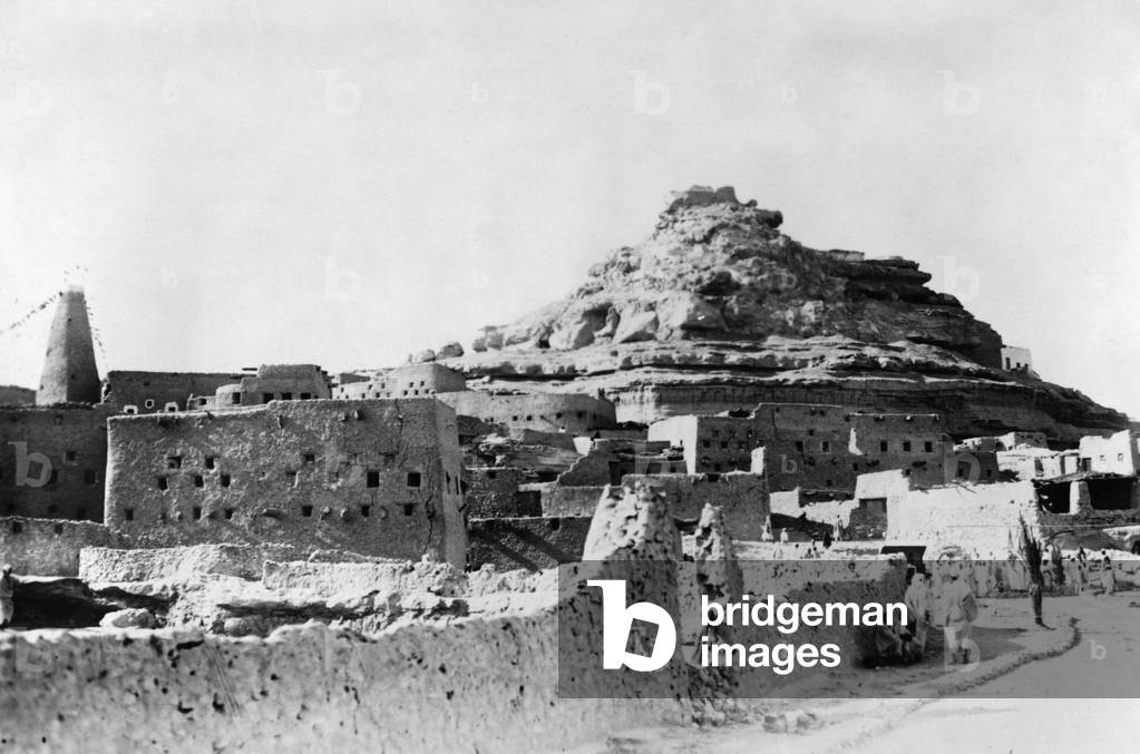The Siwa Oasis in Egypt, 1935 (b/w photo)