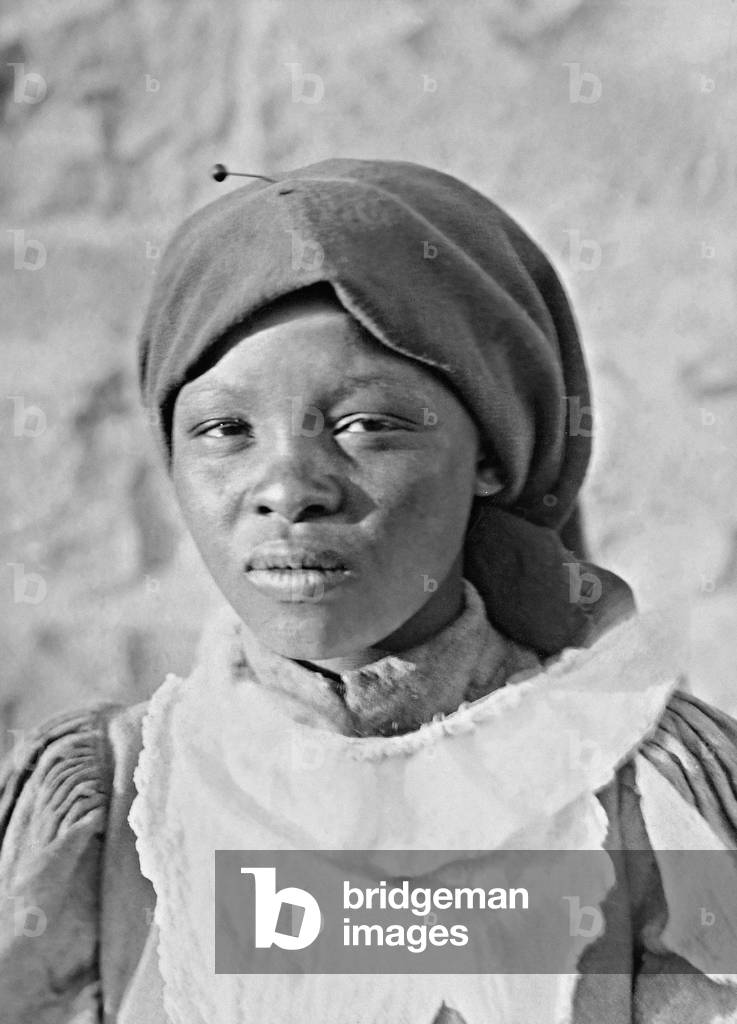 Natives in German South West Africa (b/w photo)