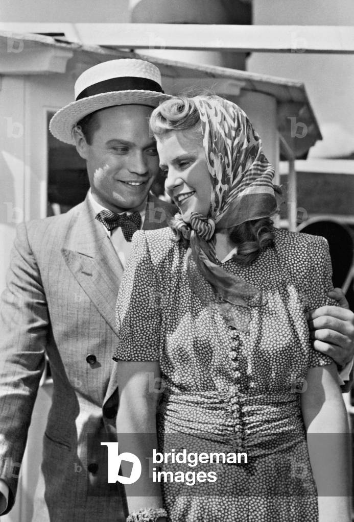 Kurt Meisel and Kristina Soederbaum in 'The Golden City', 1942 (b/w photo)