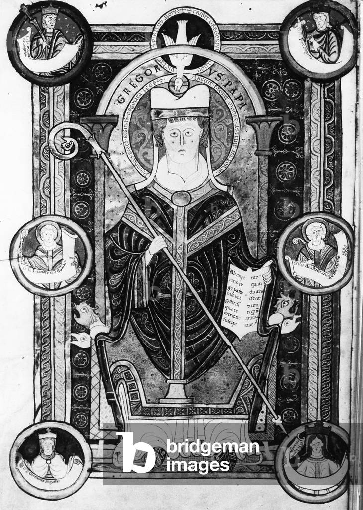 Pope Gregory the Great (b/w photo)