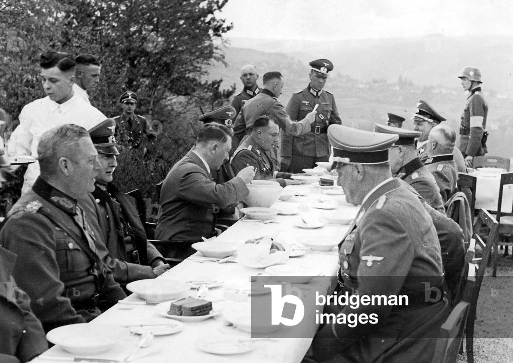 Hitler at Westwall (b/w photo)