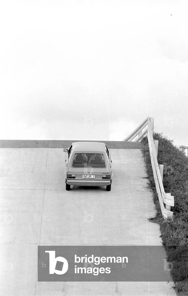 Audi 50, 1974 (b/w photo)