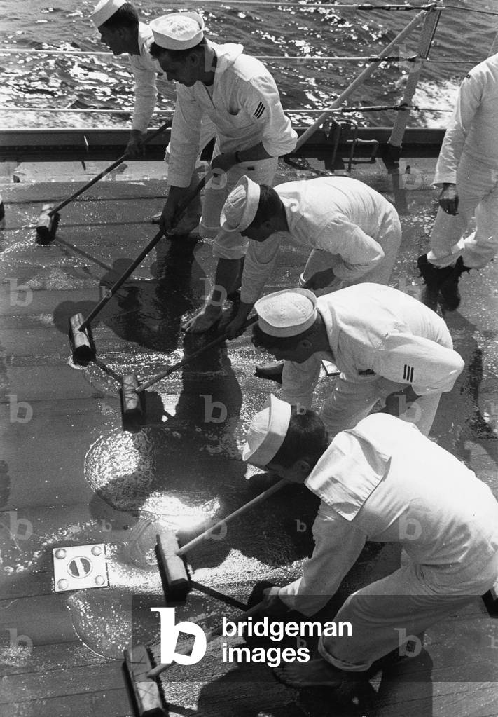 Sailors of the U.S. Navy, 1957 (b/w photo)