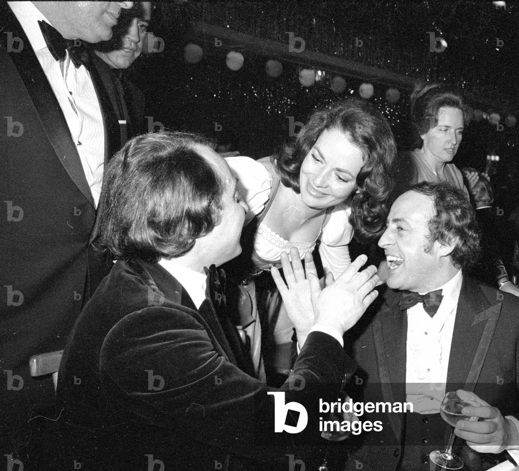 The German Film Ball in Munich, 1974 (b/w photo)