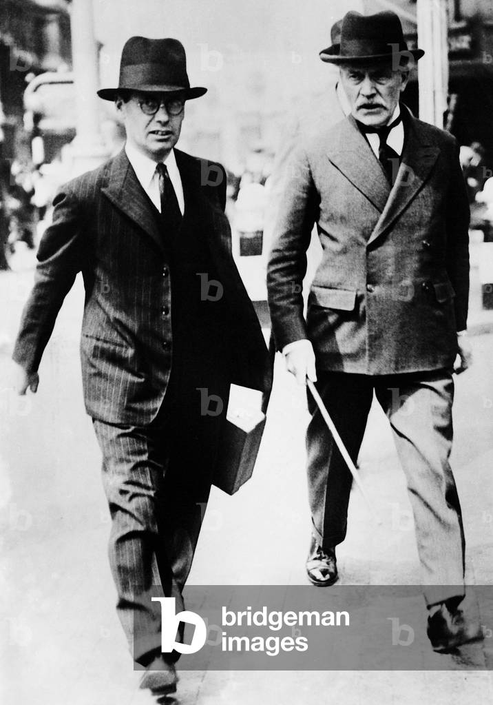 Ramsay MacDonald and Malcom MacDonald (b/w photo)