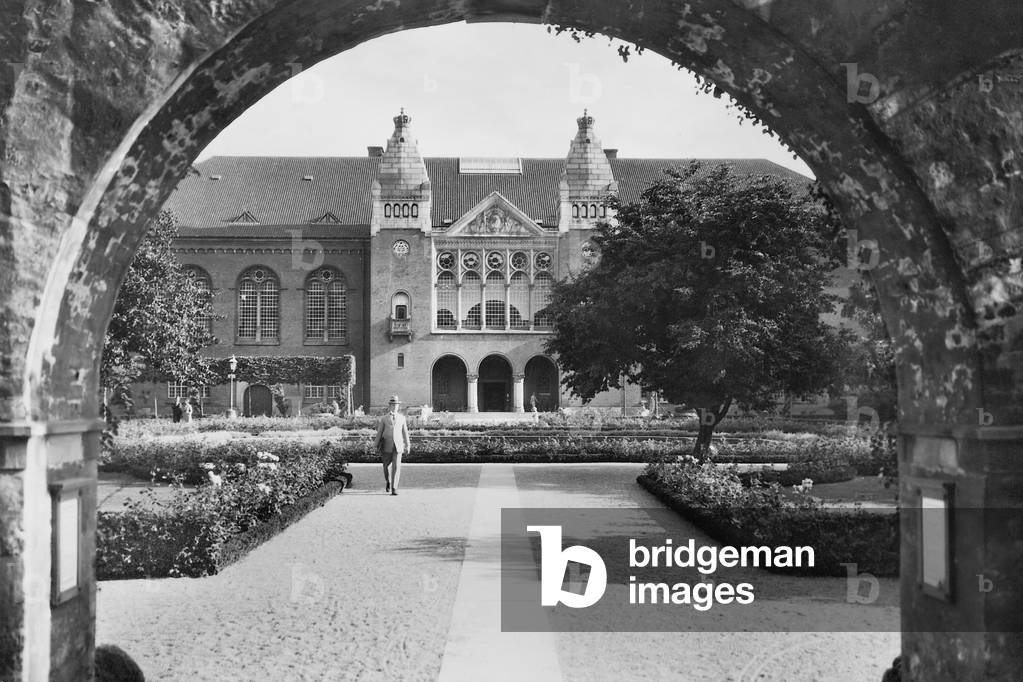 The Royal Library in Copenhagen, 1929 (b/w photo)