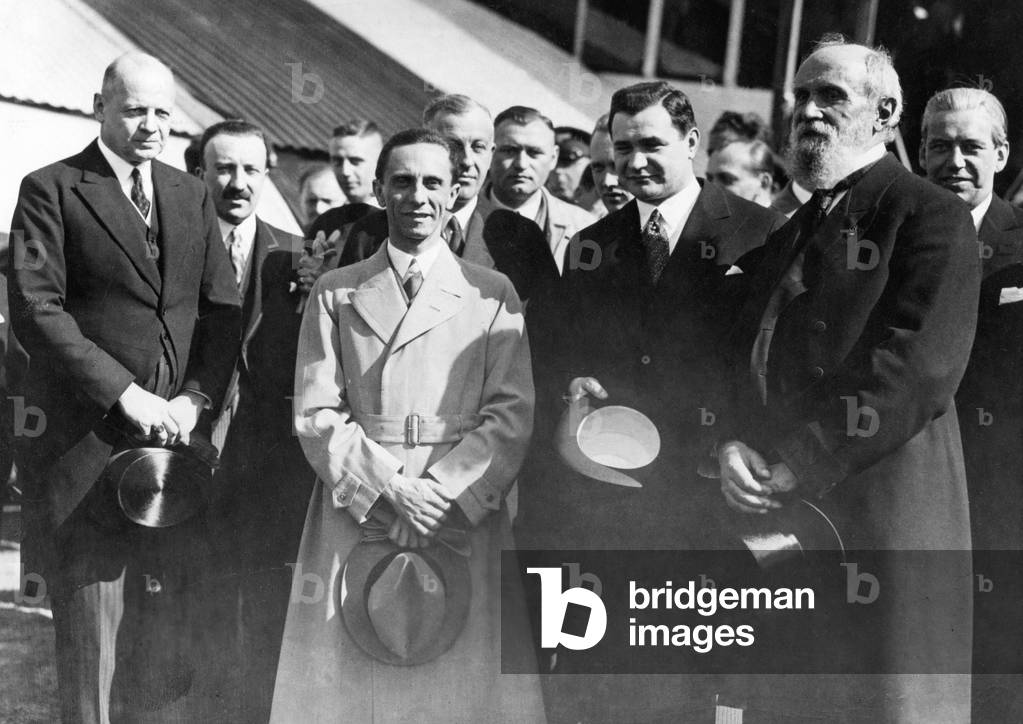 Joseph Goebbels on a state visit to Warsaw, 1934