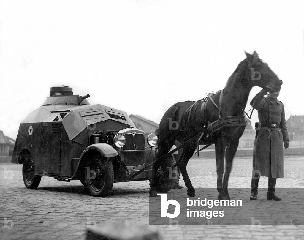 Dummy tanks of the Reich army (b/w photo)