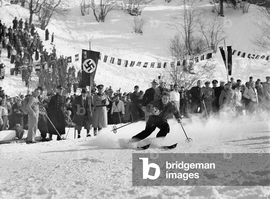 Olympic winter games in Garmisch-Partenkirchen, 1936 (b/w photo)