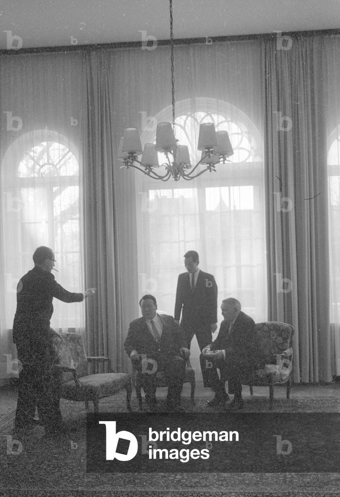 Ludwig Erhard in Bonn, 1964 (b/w photo)