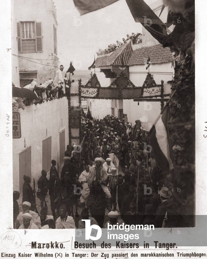 Emperor William II. Entry into Tangier, 1905