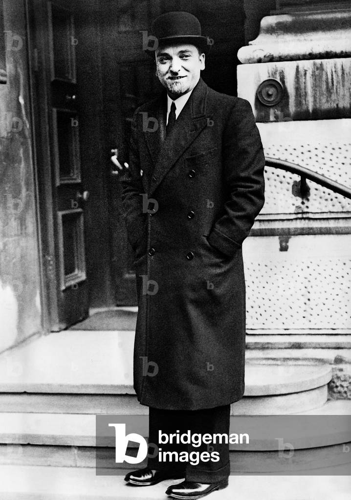 Dino Grandi in front of the Foreign Office, 1936 (b/w photo)