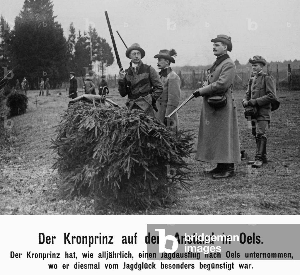 Hunt in Oels in Lower Silesia, 1912