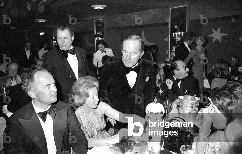 The German Film Ball in Munich, 1974 (b/w photo)