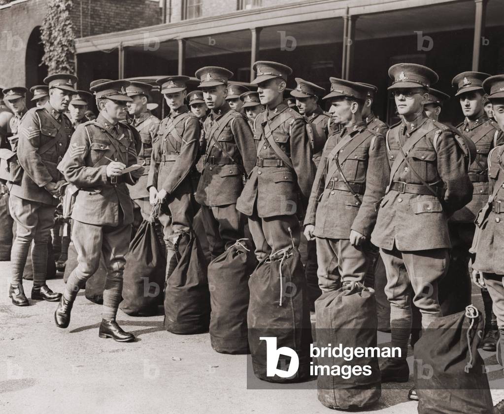 Inspection of reservists of the Territorial Army, 1938 (b/w photo)