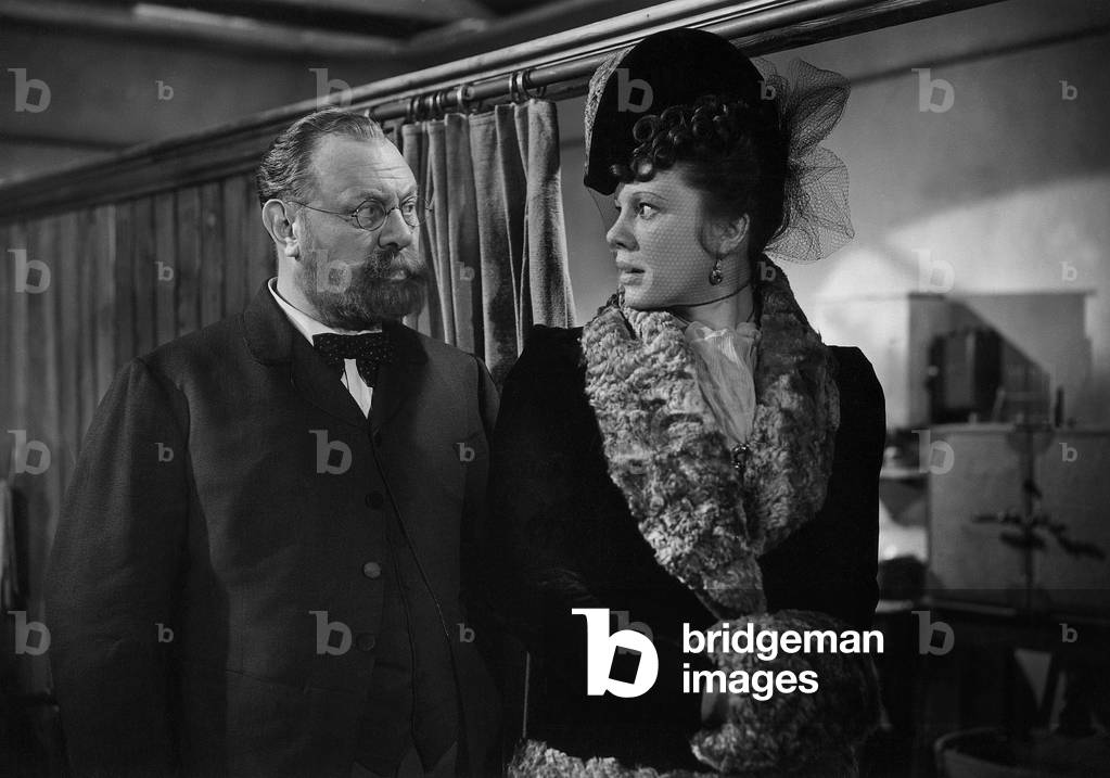 Emil Jannings and Elisabeth Flickenschildt in the movie 'Robert Koch', 1939 (b/w photo)