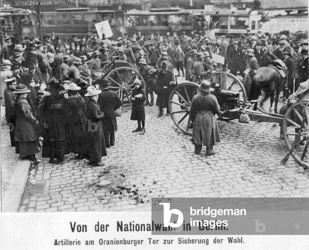 Artillery secure the election, 1919