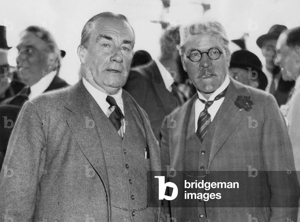Stanley Baldwin and James Ramsay MacDonald, 1932 (b/w photo)