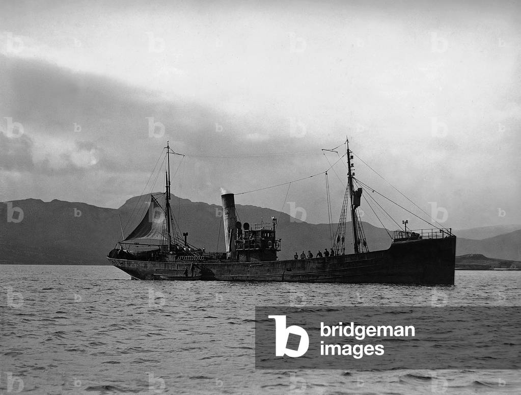 Fishing boats, 1932 (b/w photo)