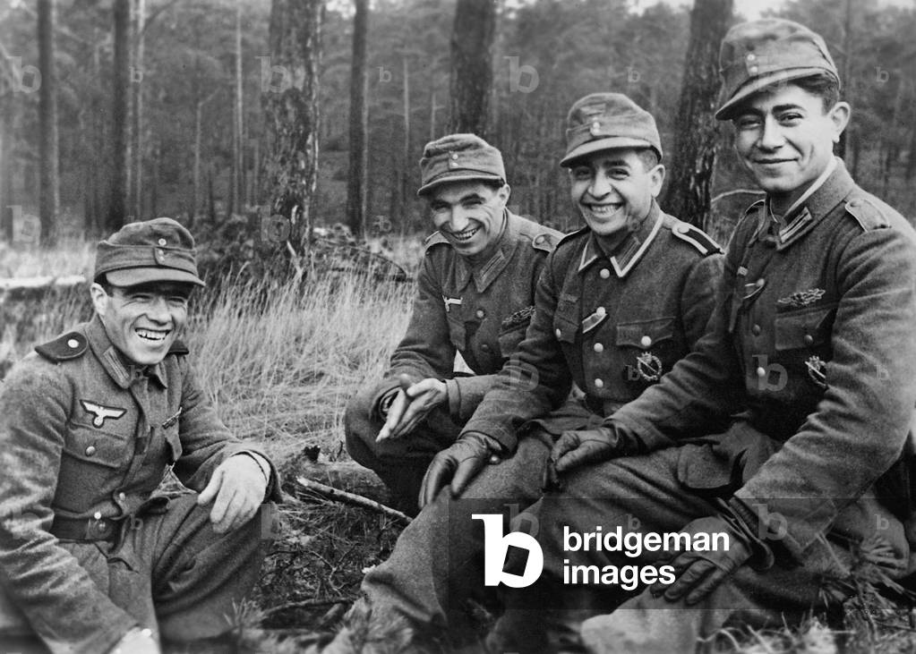 Azerbaijan Volunteers, 1945 (b/w photo)