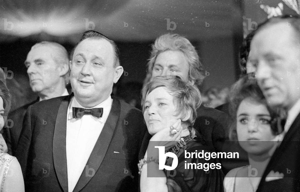 Hans-Dietrich Genscher at the Film Ball Munich, 1971 (b/w photo)