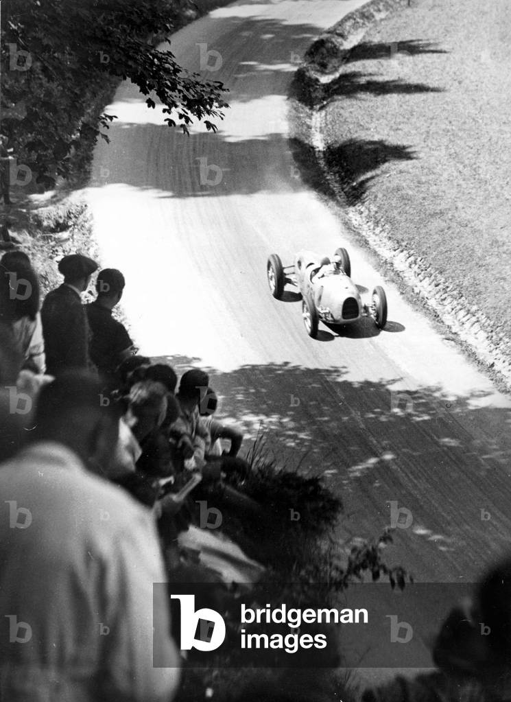 Hans Stuck at the Kesselberg race, 1935 (b/w photo)