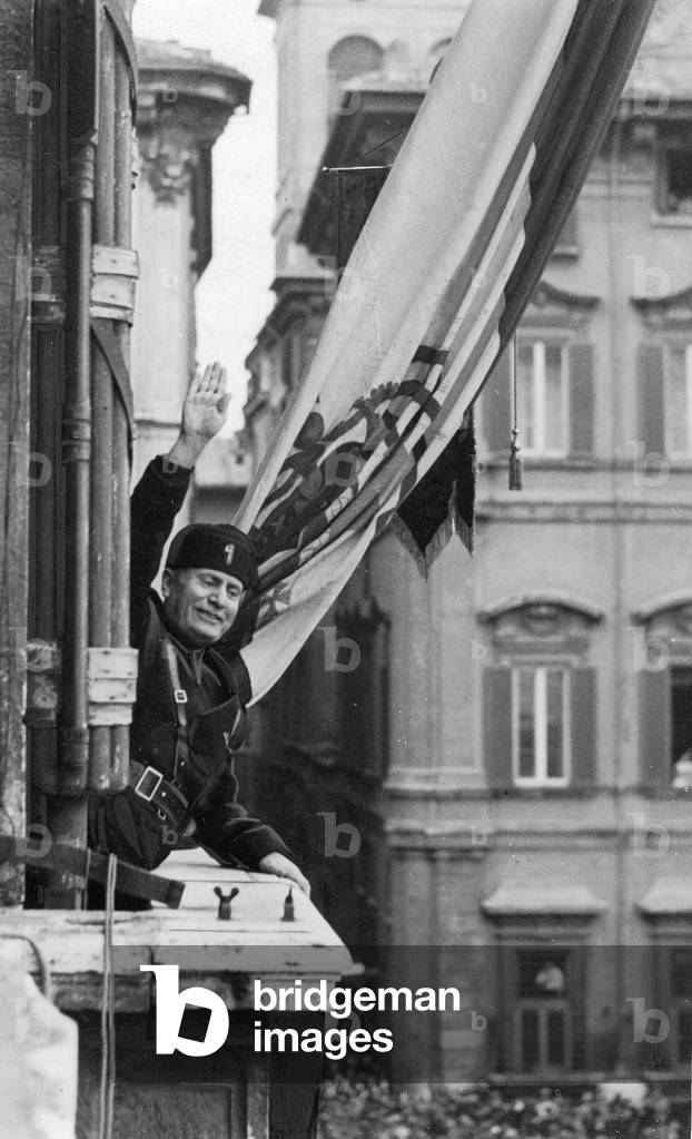 Benito Mussolini (b/w photo)