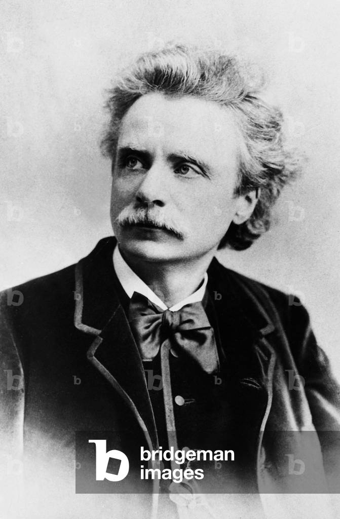 Edvard Grieg (b/w photo)