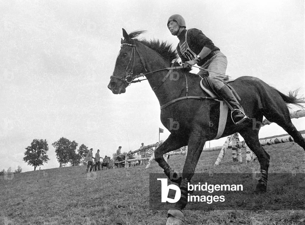Eventing, 1971 (b/w photo)