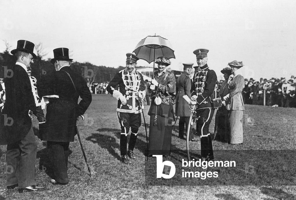 Crown Prince Wilhelm of Prussia at a horse race, 1914