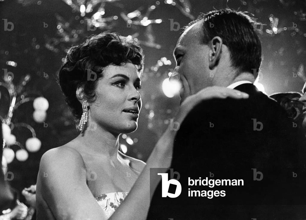 Barbara Ruetting on the Bal Pare of the Muenchner Illustrierte, 1958 (b/w photo)