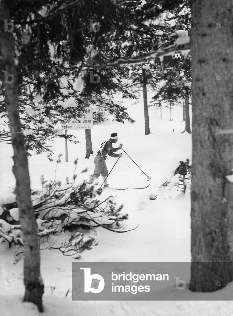 Olympic winter games in Garmisch-Partenkirchen, 1936 (b/w photo)