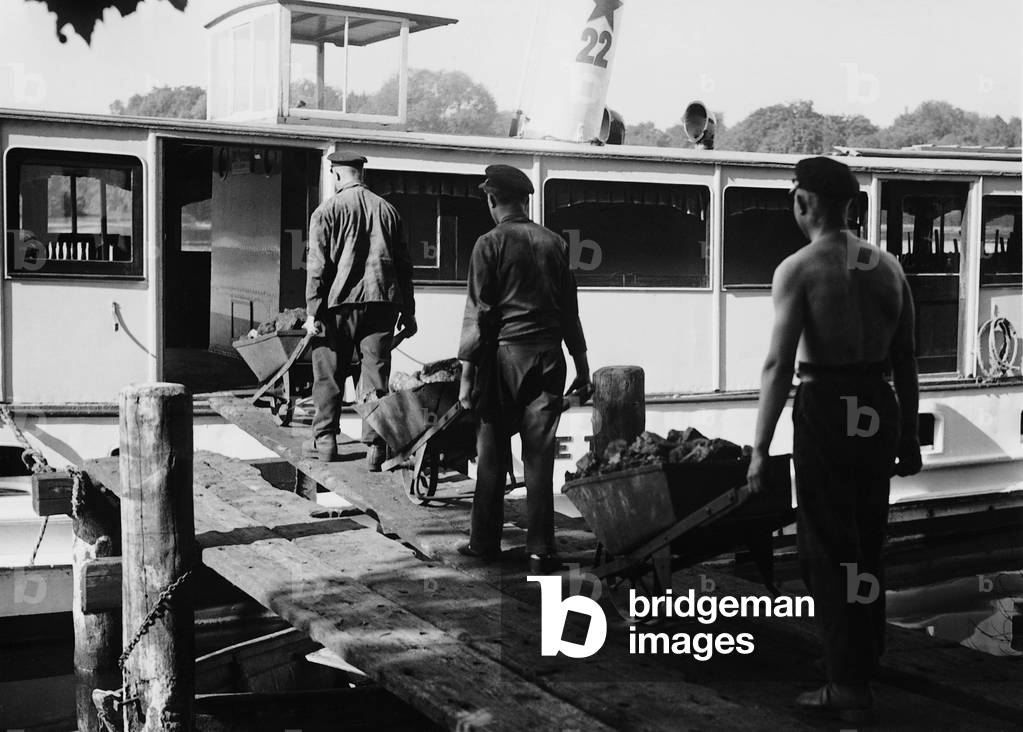 Coal loading, 1933 (b/w photo)