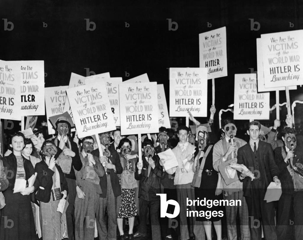 Student protest against Hitler in New York, 1938