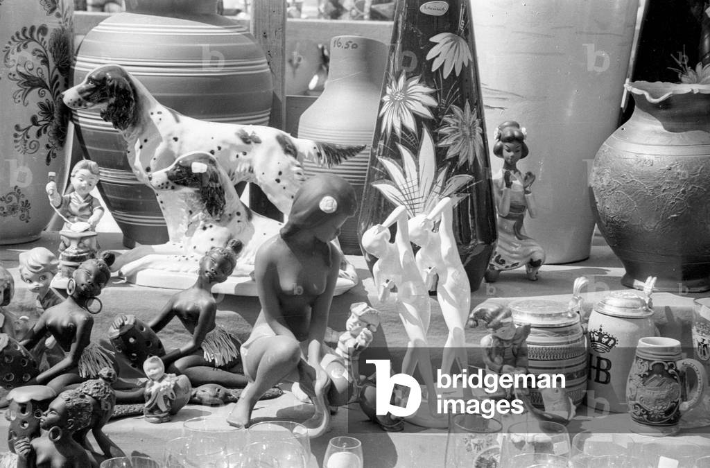 The Auer Dult in Munich, 1965 (b/w photo)