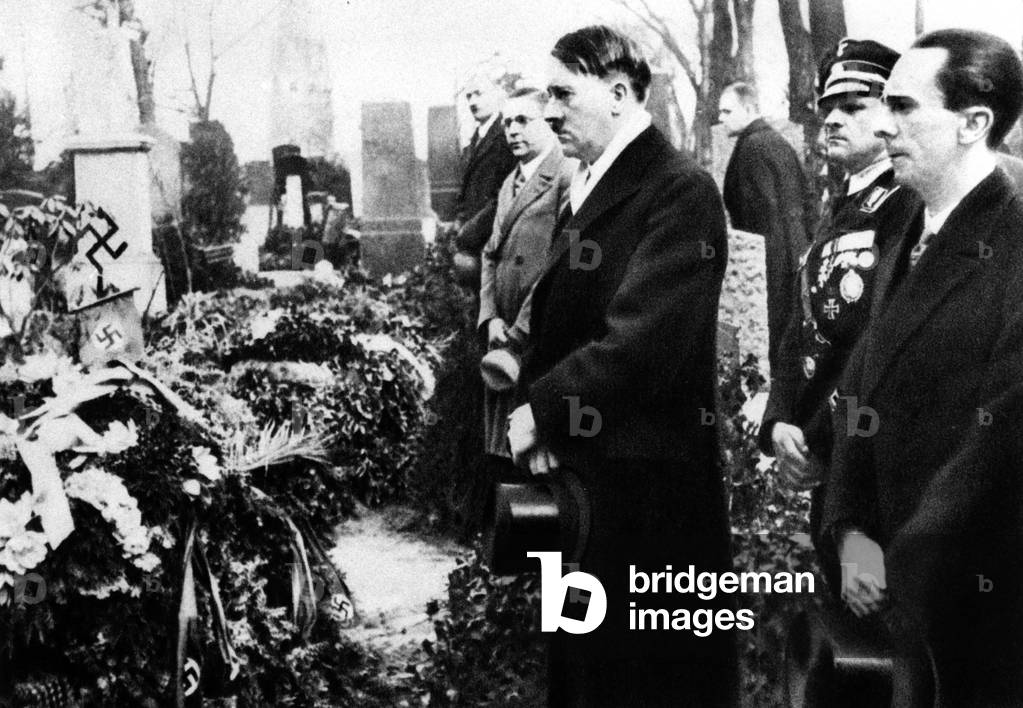 Adolf Hitler, Sepp Dietrich and Joseph Goebbels, 1933